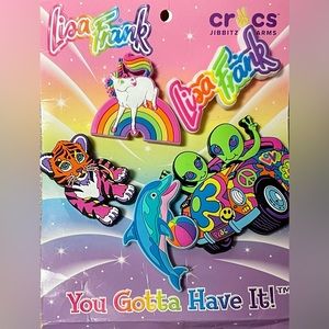 Lisa Frank croc charms